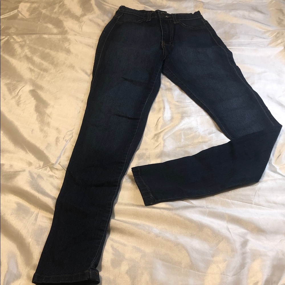 Fashion Nova Women's High Rise Dark Blue Jeans